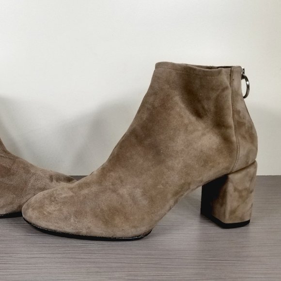 Via Spiga Nadia Bootie, Tan Suede, Womens Size 9.5 M / 39.5 - Picture 7 of 10